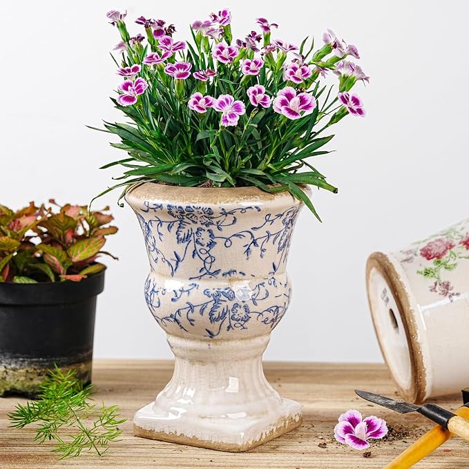 Sungmor Small Ceramic Urn Planter - Image 2