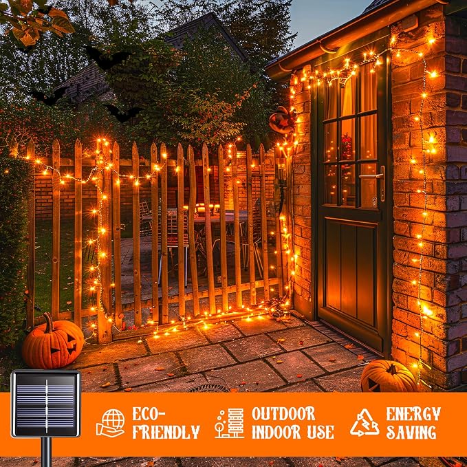 JMEXSUSS 2 Pack Solar String Lights Outdoor Waterproof, Total 66 FT 200 LED - Image 6