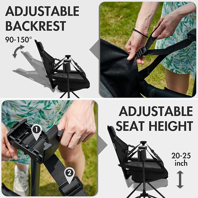 Portal Hammock Camping Chair, Portable Outdoor Swinging Chairs - Image 4
