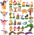 32 Pcs Fairy Garden Accessories Mini Fairy Figures Miniature Table and Chairs by GGSTDDUP