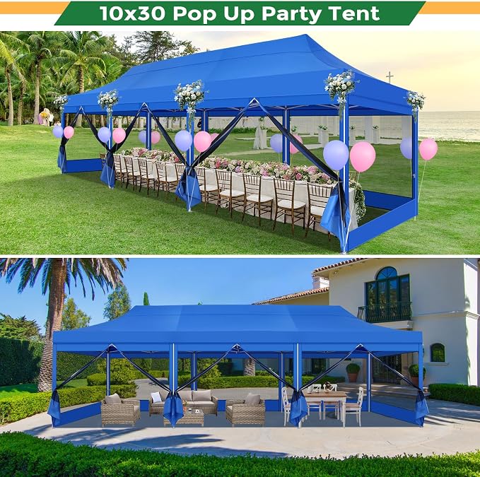 COBIZI 10x30 Heavy Duty Pop Up Canopy - Image 2