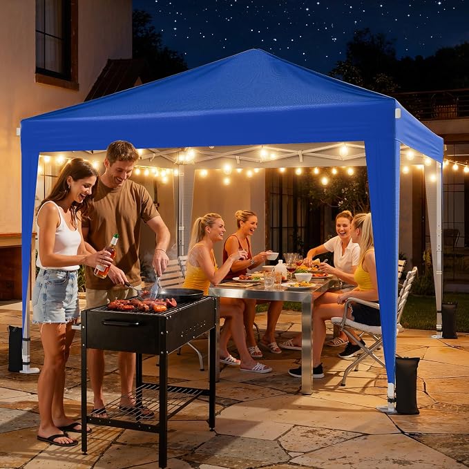 10x10 Pop Up Canopy with Sidewalls, Instant Portable Canopy Tent with Carry Bag - Image 8