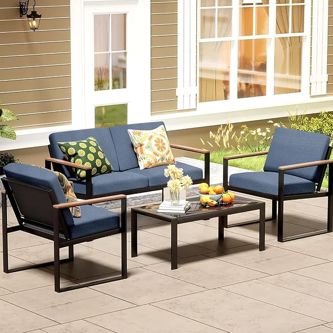8Pcs Patio Cushion Covers, Outdoor Cushions Covers, Stretch Cushion Covers - Image 6