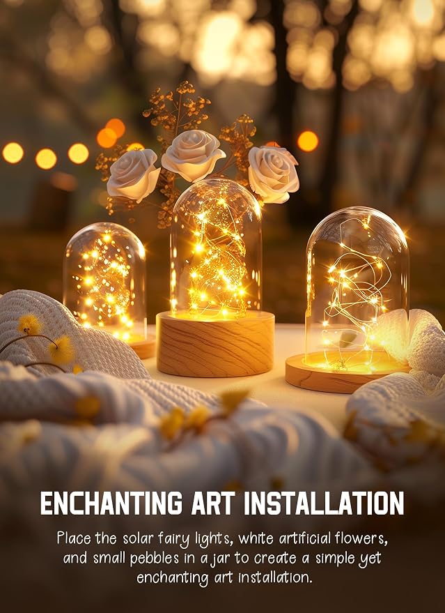 Brightown Outdoor Solar String Lights, 6 Pack 33Feet 100 Led Solar Powered - Image 6
