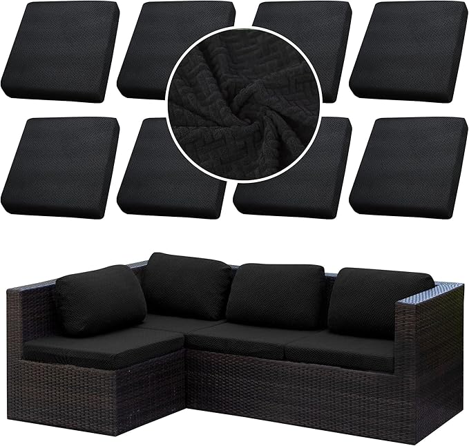 Outdoor Cushion Covers Set, Replacement by SUKAIKEQA