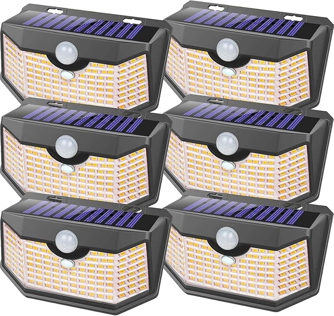 HMCITY 120 LED Outdoor Solar Lights- by LightingUpYourLife
