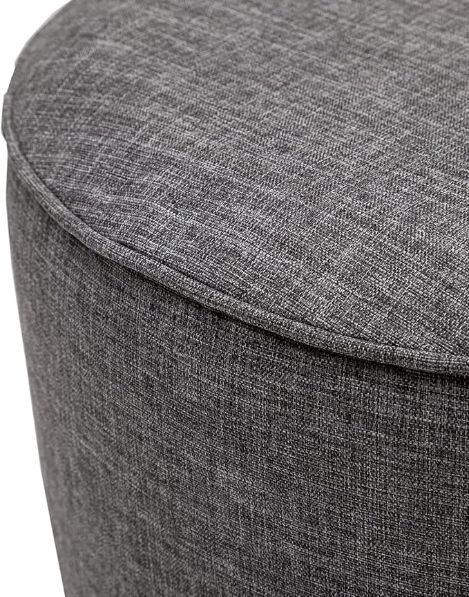 QILLOWAY Indoor/Outdoor Inflatable Stool, Round Ottoman, All Weather Foot Rest - Image 3