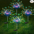 FOOING 4 Pcs Solar Garden Lights Solar Firework Lights Waterproof, 120 LED by FOOING