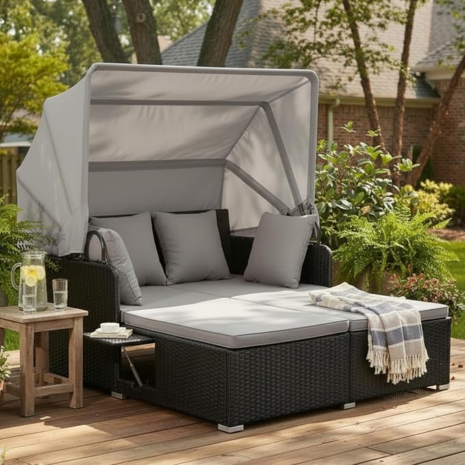 Tangkula Patio Rattan Daybed - Image 3