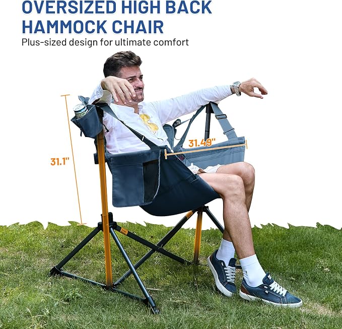 TIMBER RIDGE Hammock Camping Chair, Oversized Swinging Hammock Chair - Image 3