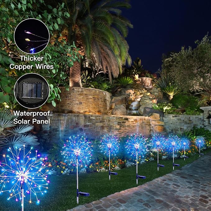 suddus Solar Garden Lights Outdoor Waterproof Decorative, Flowerbed Party - Image 5
