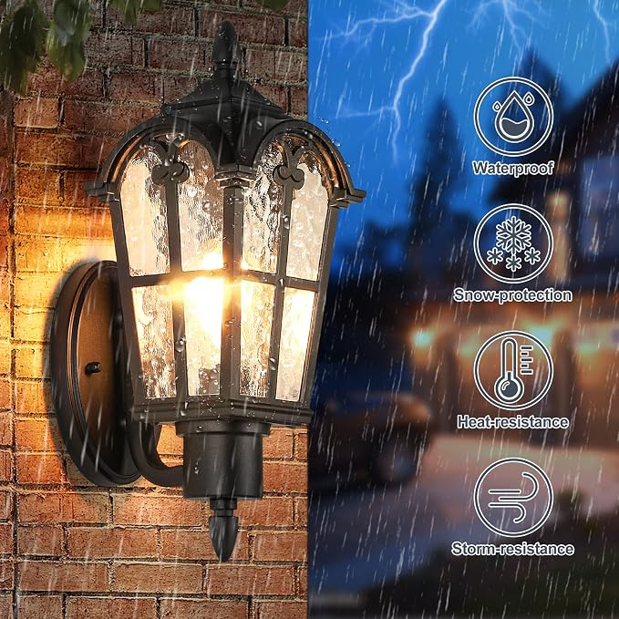 16” Large Size Outdoor Wall Light Fixtures Wall Mounted, Exterior Waterproof - Image 2