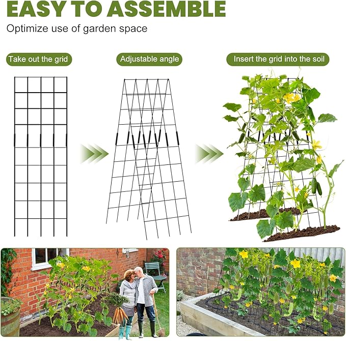 Cucumber Trellis 2 Pack, Twist Ties - Image 5