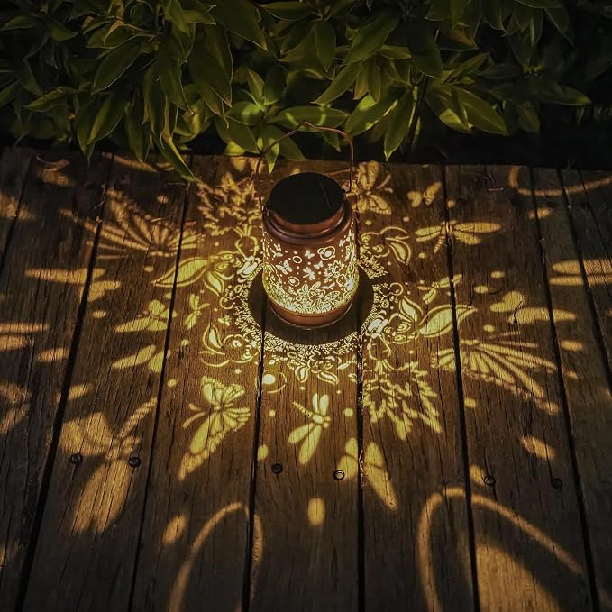 Solar Rabbit Lanterns Outdoor Hanging Decor Lantern, Waterproof Hollow Out - Image 6