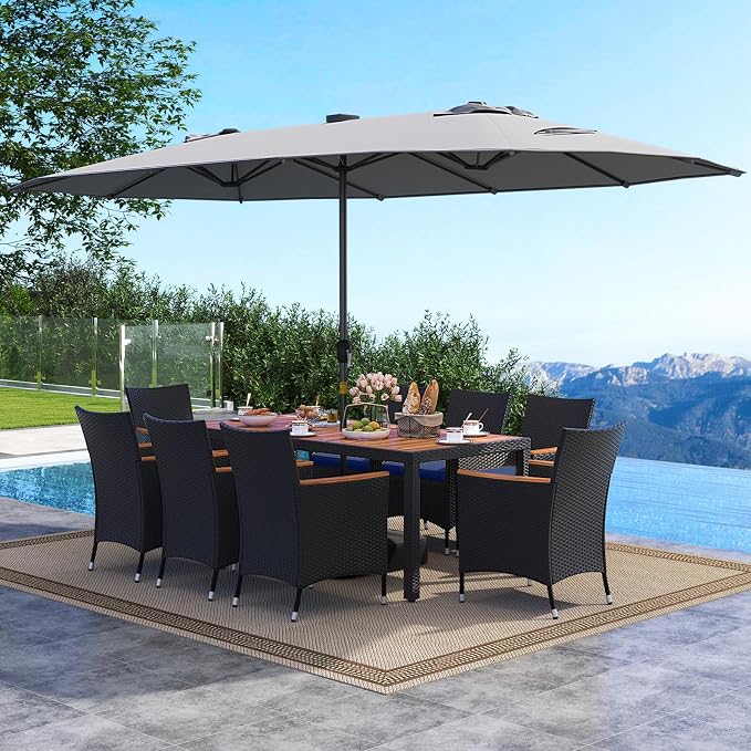 Tangkula 11 Pieces Patio Dining Set - Image 2