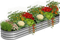 Galvanized Metal Raised Garden Bed Kit by Anmiro