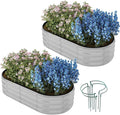 Galvanized Metal Planter Raised Garden Bed Kit by ZFHgarden