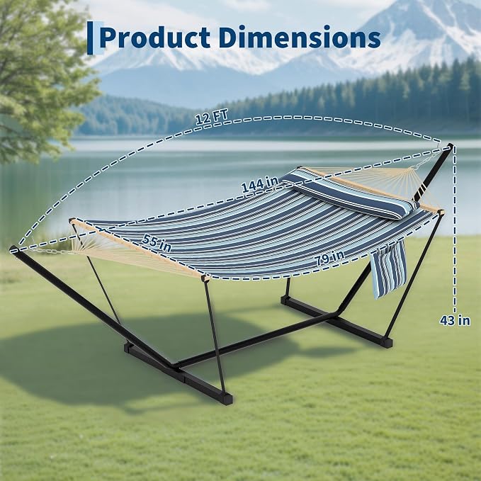 Double Hammock with Stand - Image 2