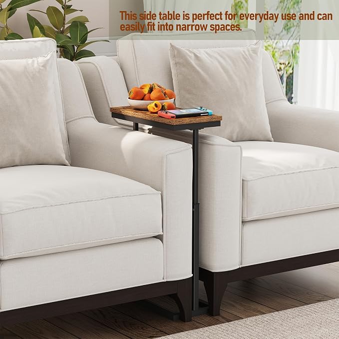 TUTOTAK End Table, Side Table, Tall Couch Table, Sofa Table, Living Room - Image 4
