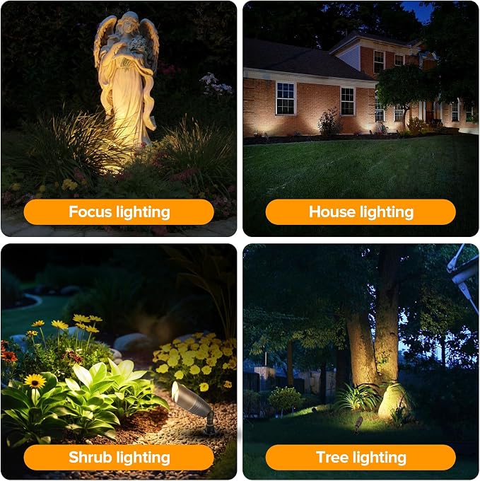 LUTEC Solid Brass Low Voltage Landscape Lighting, 12V Heavy Duty Waterproof - Image 7