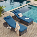 Outdoor Lounge Chairs, Pool Lounge Chairs Set of 2, Outdoor Chaise Lounge by YALISSEY