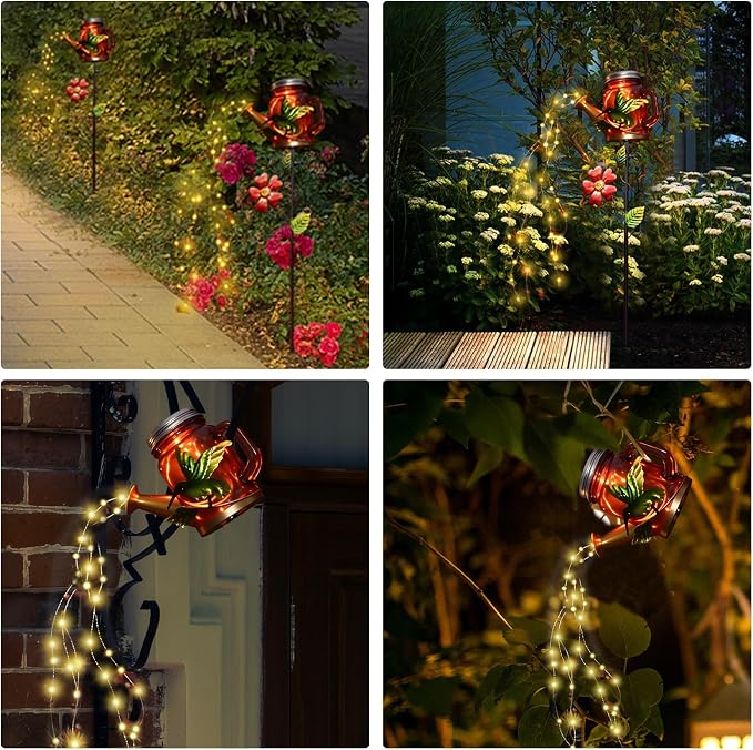 Solar Watering Can Light, Yard Outdoor Decor Lights, IP65 Waterproof, Hanging - Image 6