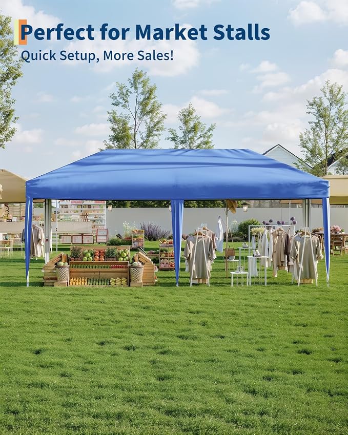 10X20 Pop Up Canopy Tent with 6 Sidewalls – Heavy Duty Commercial Instant - Image 6