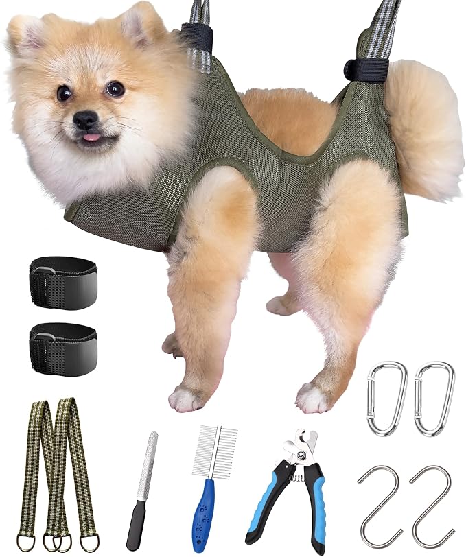 10 in 1 Dog Pet Grooming Hammock Harness by Kkiimatt