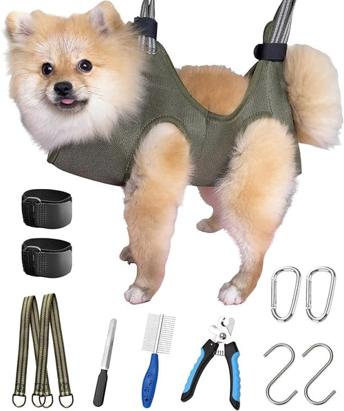 10 in 1 Dog Pet Grooming Hammock Harness by Kkiimatt