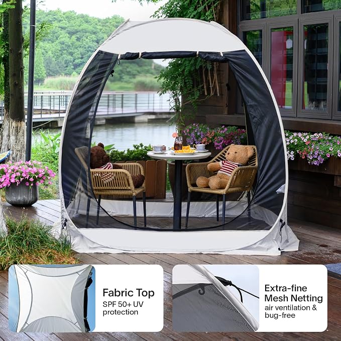 Alvantor® Screen House Gazebo, Pop Up Igloo Screened Canopy Tent - Image 7