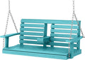 KINGYES Outdoor Hanging Porch Swing, 2 Seat Patio Swing Chair by KINGYES