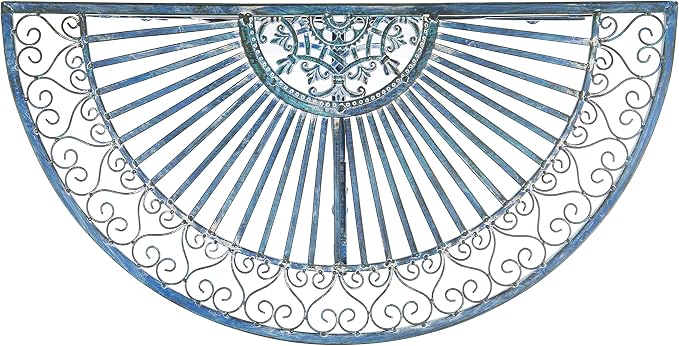 Safavieh Outdoor Collection Annalise Victorian Antique Blue Accent Table - Image 6