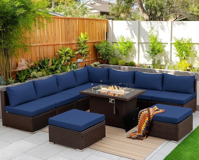 NICESOUL 10 Piece Outdoor Couch Set - Image 2