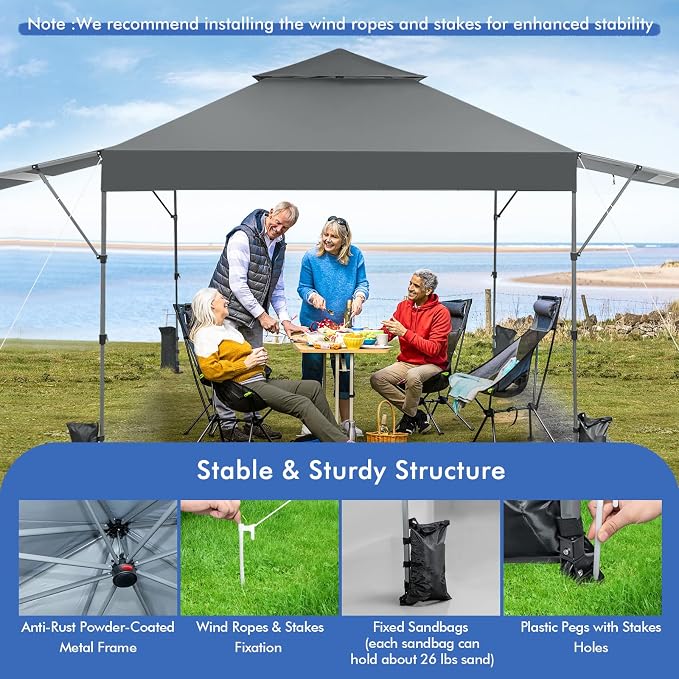 Tangkula 10x17.6 Ft Pop Up Canopy - Image 6