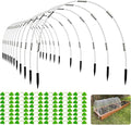 Garden Hoops for Raised Beds- Rust Free Fiberglass Frame Plant Hoops by OOTONAT
