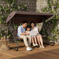 3-Seat Outdoor Convertible Swing Glider by Garvee