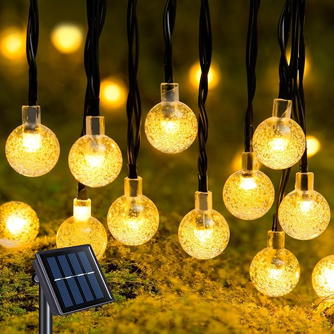 JMEXSUSS Solar String Lights Outdoor Waterproof, Solar Christmas Lights by JMEXSUSS