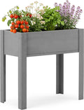 Raised Garden Bed with Legs, Outdoor Wood Elevated Planter Box, Thick Legs by OutdoorFurniture