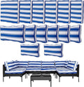 14Pcs Outdoor Cushion Covers Replacement Washable Waterproof UV w/Zipper by Frxeyaliz