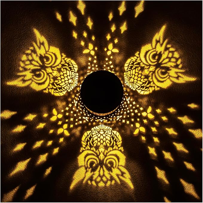 Owl Solar Lanterns Outdoor Waterproof Hanging Solar Lights Owl Gifts - Image 2