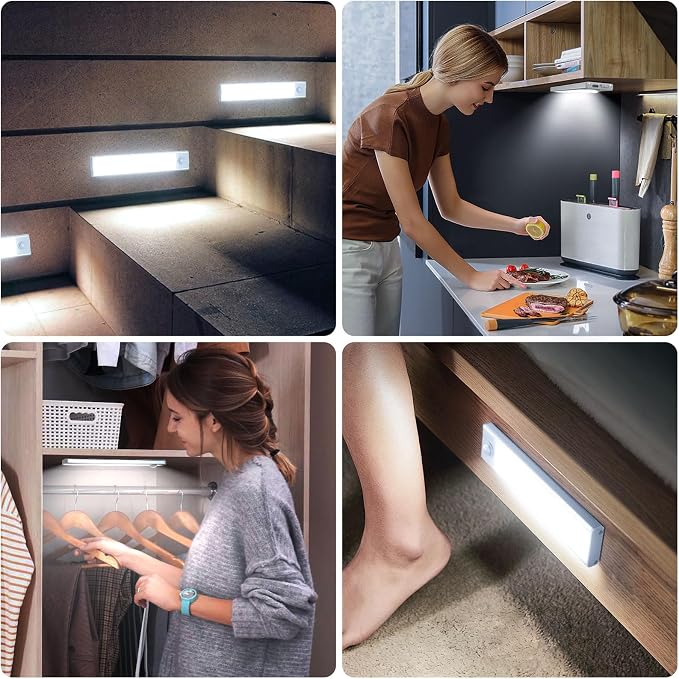 6 Pack Under Cabinet Lights Wireless, 68 LED Motion Sensor Light Indoor - Image 7