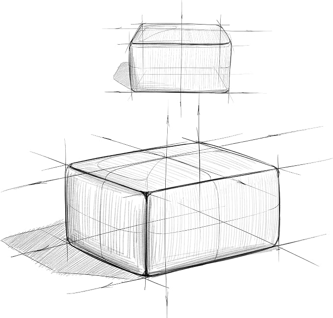 SIMPLIHOME Nate Square Pouf - Image 7