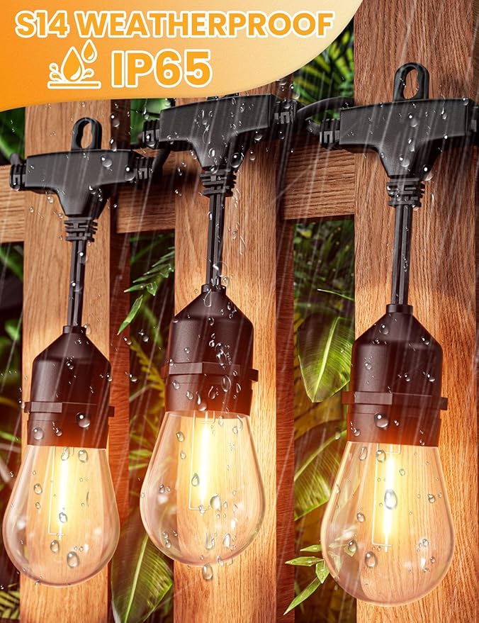 Svater Outdoor Led String Lights 50FT, Patio Lights - Image 3