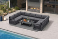 PURPLE LEAF Patio Furniture Set U-Shaped Outdoor Couch by Unknown