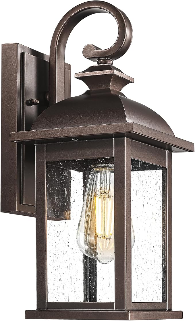 FEMILA Outdoor Wall Lantern Oil Rubbed Bronze, Exterior Wall Light Sconce by FEMILA