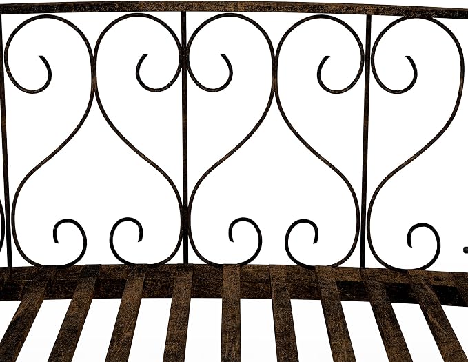 Outsunny 7' Metal Arch Garden Bridge - Image 8