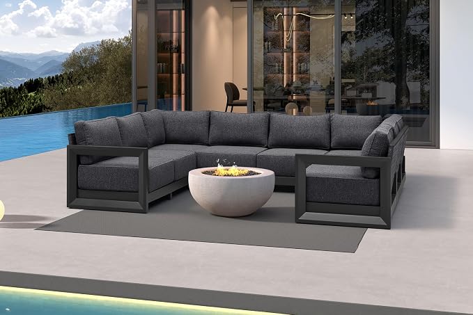 PURPLE LEAF Patio Furniture Set U-Shaped Outdoor Couch by Unknown