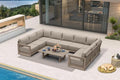 PURPLE LEAF Patio Furniture Set U-Shaped Outdoor Couch by Unknown