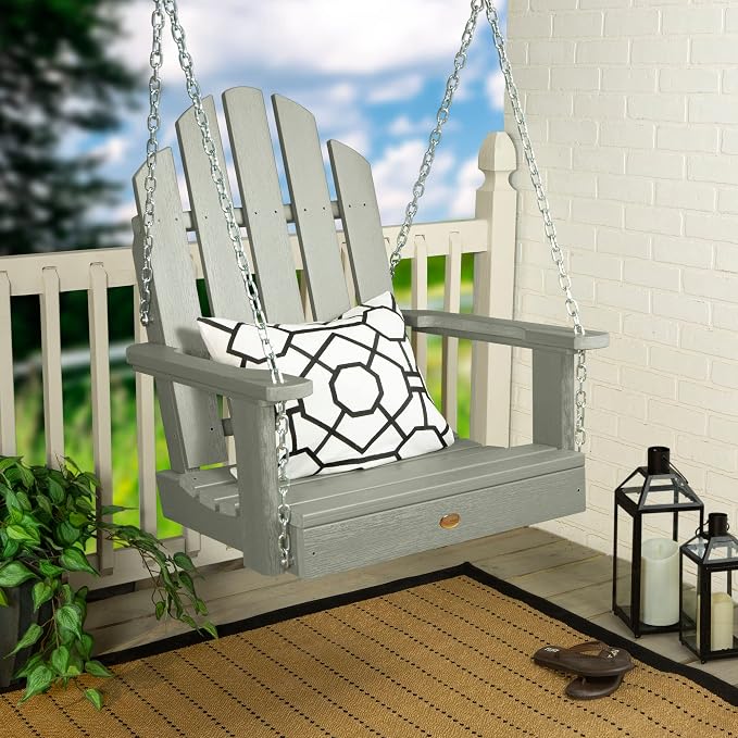 Highwood AD-SW2CW23-EUC Classic Westport Single Seat Swing, Eucalyptus - Image 3