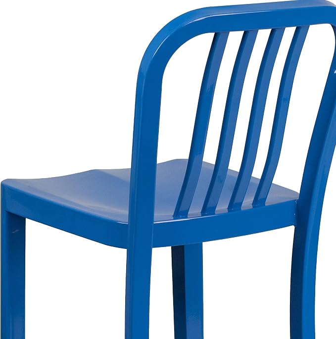 Flash Furniture Gael Commercial Grade 2 Pack 30" High Blue Metal Indoor-Outdoor - Image 10